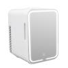 Depisuta Mini Makeup Fridge, Mirrored Beauty Fridge With LED Lighting,10L Portable Mini Refrigerator Skincare Fridge with Cooler & Warmer, Mini Fridge for Bedroom, Car, Office, Travel (US view 1