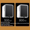 Depisuta Mini Makeup Fridge, Mirrored Beauty Fridge With LED Lighting,10L Portable Mini Refrigerator Skincare Fridge with Cooler & Warmer, Mini Fridge for Bedroom, Car, Office, Travel (US view 4