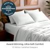 Mellanni Full Sheet Set - 6-Piece Iconic Collection Bedding, (Including 4 Pillowcases), 21-Inch Extra Deep Pocket, Easy Care, Ultra Soft, Cooling Sheets, Brushed Microfiber - Ivory view 2