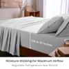 Mellanni Full Sheet Set - 6-Piece Iconic Collection Bedding, (Including 4 Pillowcases), 21-Inch Extra Deep Pocket, Easy Care, Ultra Soft, Cooling Sheets, Brushed Microfiber - Ivory view 4