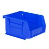 Hudson Exchange 5-1/2" x 4" x 3" Plastic Stackable Storage Bin and Hanging Container, Blue view 1