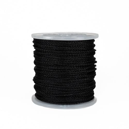Hercules Bulk Ropes Hollow Braid Polypropylene (Black, 3/8" x 250')
