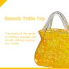 AKYLDI Purse Flower Vase, Unique Bag Vase Within Bubbles Glass Handbag Vase Clear Glass Vase, for Flowers/Home Dcor/Office,Yellow view 4