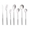 HIDEERPPY Silverware Set, 304 Stainless Steel Cutlery Set Silver Gold Steak Knife, Fork And Spoon, Home Flatware Set (Color : Silver, Size : 1Set) view 1