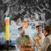 4pcs Beer Giraffe Dispenser, 100oz/3.2 qt Mimosa Tower Dispenser with Ice Tube and LED Light, 3L Tabletop Drink Tower Dispensers for Beer, Margarita, Liquor, Beverage view 4