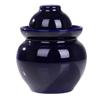 GVILTY Ceramic Pickle Jar With Lids,Large Traditional Chinese Porcelain Pickle Jar Pickling Jars,Ceramic Fermentation Crock With Water Seal Airlock Lid,Sauerkraut Crock blue-10L view 1