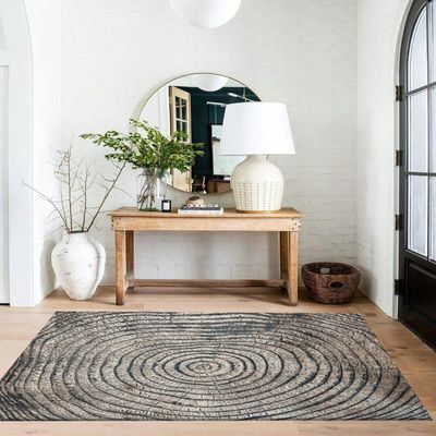 Tree Rings 3x5 Rug Throw Rugs Entryway Indoor Front Door Mat Non Slip Bedside Area Rug for Bedroom Aesthetic Kitchen Carpet Machine Washable