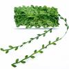 AMZFULY 132 Ft Artificial Vines,Green Leaf Gift Wrapping Trim Ribbon,Eucalyptus Leaves Garland Wreath Accessory DIY Craft Party Wedding Home Decoration view 1