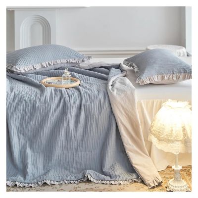 ADovz New Small Lace Summer Quilt Three-Dimensional Texture Small Fresh Seersucker Cotton Summer Air Conditioning Quilt,Bed Sheets