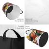 Laundry Hamper Round Laundry Basket with Handles Healthy Food Laundry Hampers Waterproof Circular Hamper for Bathroom Storage Basket Dirty Clothes Hamper for Dirty Clothes view 4