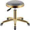 Guyifuny Kitchen Counter Stool Rolling Bar Stool Round PU Leather Swivel Chair,Salon Spa Counter Makeup Stool with Titanium 5 Claws and Wheels,Adjustable 43-58cm Modern Bar Chair(Gray) view 1