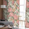 AMZRicher Spring Flower Sheer Curtains 84 Inch Length 2 Panels Set, Semi Transparent Voile Rod Pocket Curtains for Living Dining Room Bedroom Drapes Botanical Leaves Morden Rustic Garden Herbs view 4