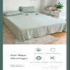 RUZGAR Flat Sheet Only 100% Brushed Cotton Flat Sheet Luxury and Ultra Soft Bedding Top Sheet for Twin/Single Full Queen King Size Bed Flat Sheet (Color : Jade, Size : 200x230cm) view 4