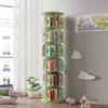 360Rotating Bookshelf, Vertical Children's Bookcase,Stimulate Children's Interest in Reading,Space Saving (Green 50 * 188.5cm) view 2