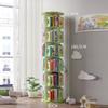 360Rotating Bookshelf, Vertical Children's Bookcase,Stimulate Children's Interest in Reading,Space Saving (Green 50 * 188.5cm) view 3