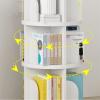 360Rotating Bookshelf, Vertical Children's Bookcase,Stimulate Children's Interest in Reading,Space Saving (Green 50 * 188.5cm) view 4