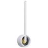 SUREK Soft Wall-Mounted Floor-Standing Dual-Purpose Toilet Brush with Silicone Bristles Toilet Brush and Holder for Bathroom Storage Reusable, Yellow view 1