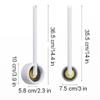 SUREK Soft Wall-Mounted Floor-Standing Dual-Purpose Toilet Brush with Silicone Bristles Toilet Brush and Holder for Bathroom Storage Reusable, Yellow view 2