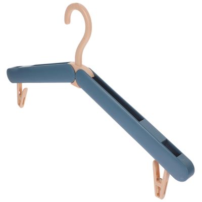 FONDOTIN Travel Folding Clothes Hanger Portable Clothes Drying Rack Clips for Closet Storage and Easy Use Compact Design for Home and