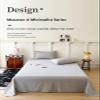 RUZGAR Flat Sheet Breathable Extra Soft 100% Washed Cotton Bedding Top Sheet Twin/Single Full Queen King Size Bed Flat Sheet (Color : Orange, Size : 240x250cm+48x74cm x2) view 2