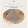 RUZGAR Flat Sheet Breathable Extra Soft 100% Washed Cotton Bedding Top Sheet Twin/Single Full Queen King Size Bed Flat Sheet (Color : Orange, Size : 240x250cm+48x74cm x2) view 3