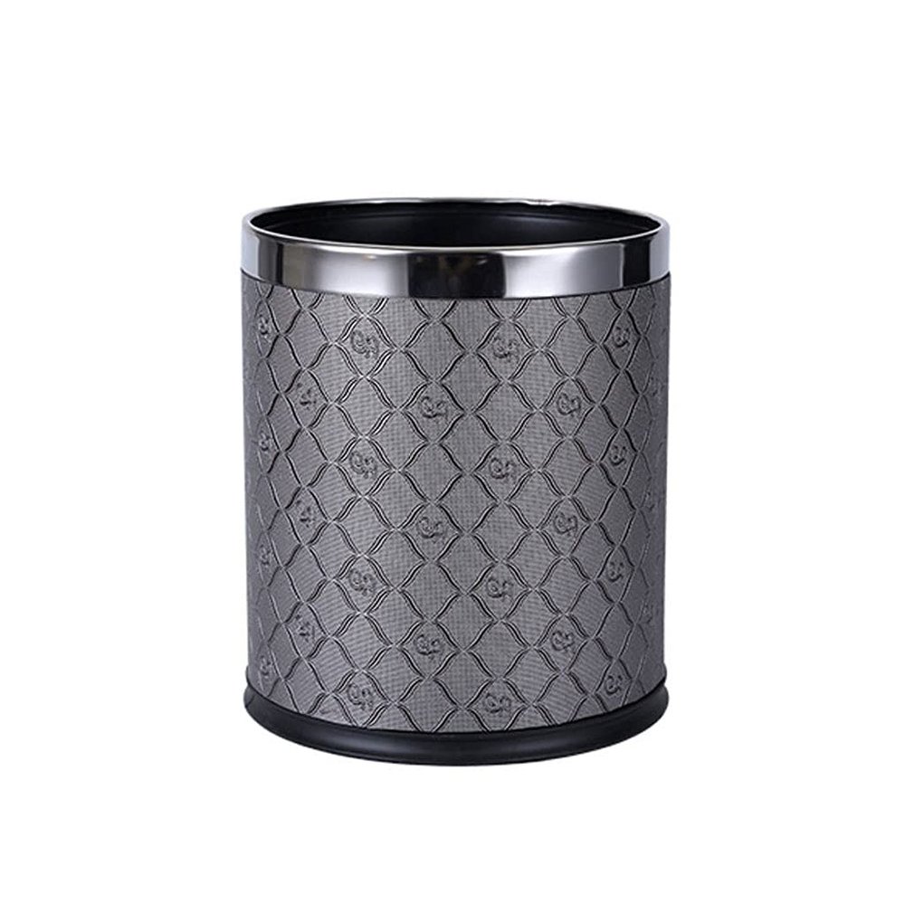 Bathroom Trash can Double-Layer Trash Can Household Round Uncovered Paper Basket Living Room Bedroom Kitchen Office Hotel Trash Can 10L Kitchen Trash Can