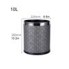 Bathroom Trash can Double-Layer Trash Can Household Round Uncovered Paper Basket Living Room Bedroom Kitchen Office Hotel Trash Can 10L Kitchen Trash Can view 2