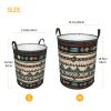 Laundry Hamper Round Laundry Basket with Handles Native American Patterns Laundry Hampers Waterproof Circular Hamper for Bathroom Storage Basket Dirty Clothes Hamper for Dirty Clothes view 3