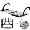 Abizarch Radiator Clothes Airer Foldable Radiator Drying Rack 42-72CM Extendable Radiator Clothes Drying Rack Balcony Stainless Steel Clothes Drying Rack Portable Drying Rack for Hanging Clothes Towel view 3