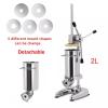 GEHPYYDS Manual Churro Maker,Commercial 2L 3L Manual Spanish Donut Churrera Churro Maker Machine 5 Kinds of Molds,Stainless Steel Vertical Spanish Churrera Machine,Snack Equipment,3L view 4