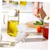 Mikinona 1set Ceramic Bear Shape Honey Pot Wooden Dipper Cute Honey Dispenser for Storing Syrup Candy and Dry Food for Decor view 4