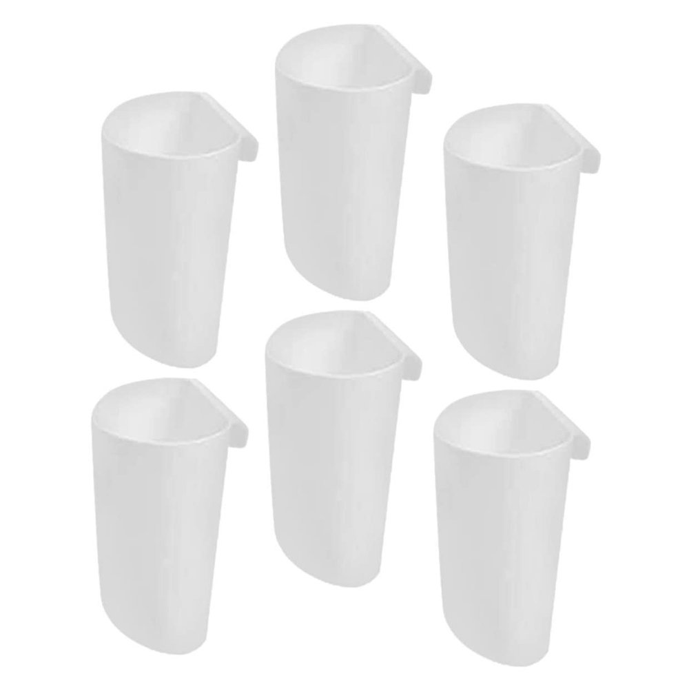 BUGUUYO 6pcs Hanging Bucket Storage Basket Household Organizing Bins Rolling Cart Accessories for Rv Living Room