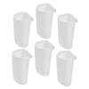 BUGUUYO 6pcs Hanging Bucket Storage Basket Household Organizing Bins Rolling Cart Accessories for Rv Living Room view 1