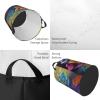 Laundry Hamper Round Laundry Basket with Handles Flower Diamond Painting Laundry Hampers Waterproof Circular Hamper for Bathroom Storage Basket Dirty Clothes Hamper for Dirty Clothes view 4