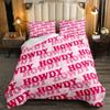 Erosebridal Pink Howdy Bedding Western Cowgirl Prepper Style Comforter Set, Western Decor Bedding Comforter Sets Twin with 1 Pillowcase view 1