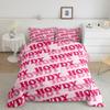 Erosebridal Pink Howdy Bedding Western Cowgirl Prepper Style Comforter Set, Western Decor Bedding Comforter Sets Twin with 1 Pillowcase view 2