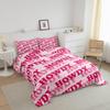 Erosebridal Pink Howdy Bedding Western Cowgirl Prepper Style Comforter Set, Western Decor Bedding Comforter Sets Twin with 1 Pillowcase view 3