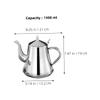 RORPOIR Stainless Steel Coffee Kettle with Long Spout for Brewing Metal Kettle with Mirror Polished Interior Suitable for Office Home and Outdoor Use view 2