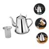 RORPOIR Stainless Steel Coffee Kettle with Long Spout for Brewing Metal Kettle with Mirror Polished Interior Suitable for Office Home and Outdoor Use view 4