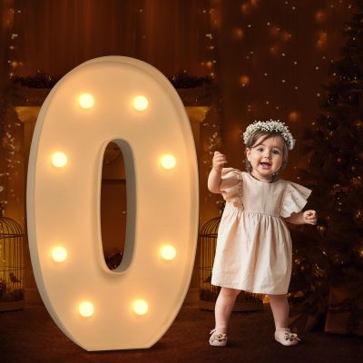 Tongjoy Marquee Letters 3 Feet Tall 3FT Large Light Up Letters O for Wedding Will You Marry Me Sign Happy Birthday Engagement Party Decorations Big Letterboard O