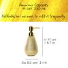 ABBI NIMO Brushed Gold Ceramic Soap Dispenser 2 Pack, 11 oz Textured Hand or Dish Soap Dispenser with Golden Plastic Pump for Bathroom or Kitchen Countertop view 4