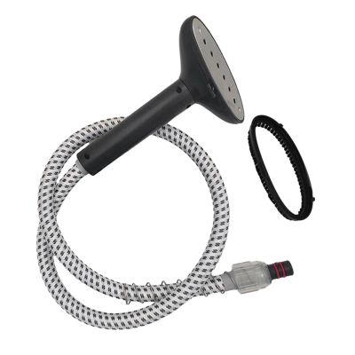 JISADER Garment Steamer Guide Hose, Long Steam Nozzle, Universal Replacement, Snaps on Type with Brush Spray Steam Ironing Tool