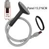 JISADER Garment Steamer Guide Hose, Long Steam Nozzle, Universal Replacement, Snaps on Type with Brush Spray Steam Ironing Tool view 3