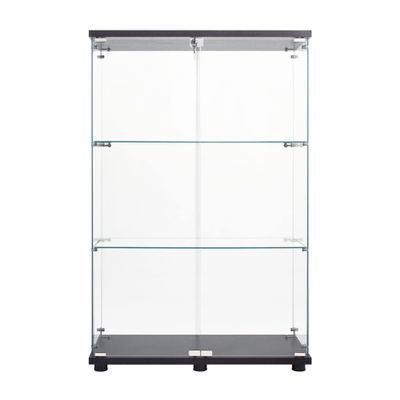 Glass Display Cabinet 3 Shelves 50" Height Glass Curio Cabinet for Architecture/Model/Toys/Collection Display,Floor Standing Collection Case with Locks for Living Room Office