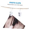 FUNOMOCYA 40pcs Metal Hook Clips for Hanging Curtains Photos Party Lights Easy to Use Stylish Hanger Clips for Home Outdoor Use view 2