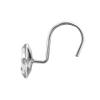 TopHomer 12 Pcs Shower Curtain Hooks Rings Bling Round Diamond Decorative Shower Curtain Rings Crystal Decorative Shower Curtain Hooks for Bedrooms, Bathrooms, Closets view 4