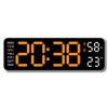 Digital Wall Clock,Digital Calendar,Large Wall Clock,13" Large Display Digital Clock,LED Digital Clock with Remote Control,Countdown Dimmer Large Clock with DST Date Week Temperature view 1