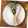 6pcs Cute Napkin Holder Tower Napkin Ring Rings for Wedding Holiday Events view 4