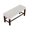 RYBDIZQ Stretch Dining Room Bench Covers, Washable Sofa Cover, Soft Bench Slipcover, Removable Bench Seat Protector Cover for Modern Living Room, Bedroom, Kitchen,White,L, Large view 1