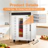Hakka New Upgrade 16 Trays Food Dehydrator with Double-Layer Heat Insulation, Stainless Steel, 2000W view 3